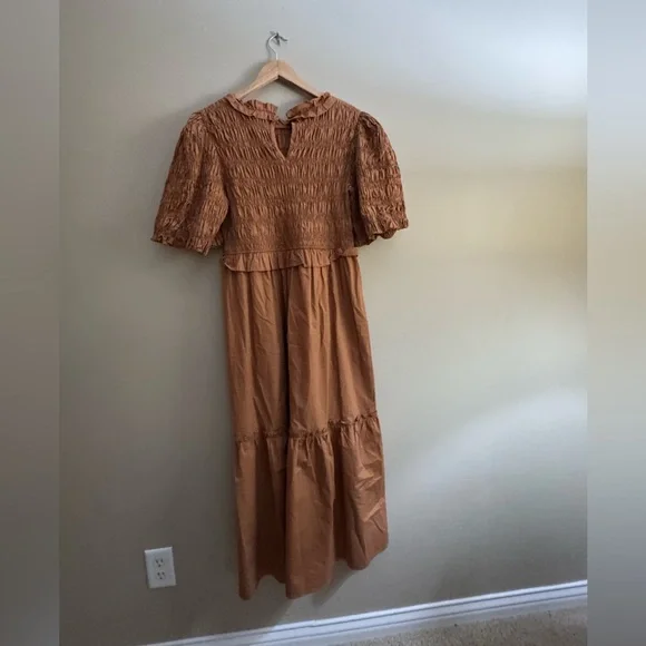 Moon River Smocked Maxi Dress - Picture 2 of 2
